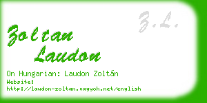 zoltan laudon business card