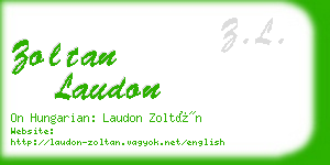 zoltan laudon business card